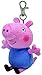 Ty Beanie Peppa Pig - George Keyclip Keychain