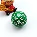 Bescon Fifty-Sided Die, 50 Sided Cube, 50 Sides Dice, 50-Sided D50 30mm Large Gaming Dice - 5 Assorted Opaque Color with Numbers