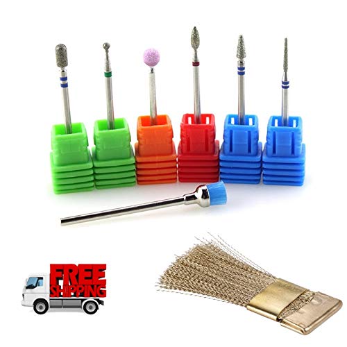 Cuticle Clean Nail Drill Bit Set Electric Rotatory Nail File Bit Manicure Pedicure Tools
