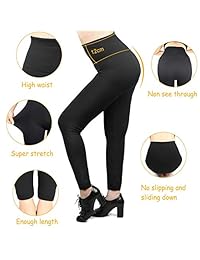 6 leggings de forro polar para dama, cintura alta, suave, elástico, para invierno cálido, longitud completa, talla grande