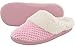 ULTRAIDEAS Women's Lamb-hug Comfy Fleece House Slippers Memory Foam, Slip-on House Shoes Indoor Outdoor (Pink, Size 9-10)