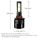 LED Headlight Bulbs All-in-One Conversion Kit - HB3 9005 2Pcs 8000Lm 6000k Cool White with Super Bright - 2 Year Warranty