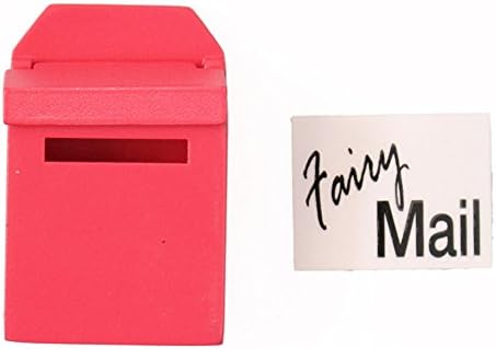 Mail Box 1/12 Miniature Mailbox Wooden with Decal Dollhouse Garden Decor Red