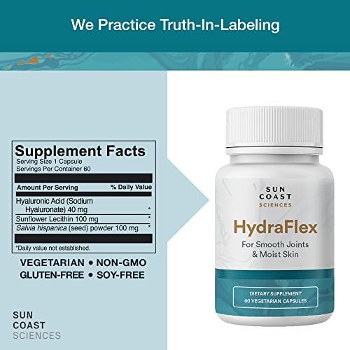 Sun Coast Sciences HydraFlex Vegan Hyaluronic Acid Joint Pain