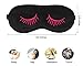 Fitglam Natural Silk Sleep Mask, Cute Sleeping Mask Eye Mask Eye Cover for Travel, Nap, and Meditation, Blindfold with Adjustable Strap for Men, Women, and Kids (2 Packs)