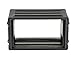 SKB 6U Shallow Roto Rack Case - Durable Polyethylene Gear Protector, Stackable, Waterproof with Twist Latches & Rubber Feet for Musicians, DJs, and A/V Equipment - Secure Transport & Storage Solution