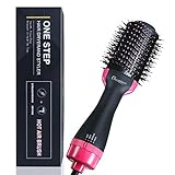 CHARMINER One Step Hair Dryer and Volumizer, Negative Ion Generator Hair Curler Brush for Dry, Straighten and Curling, Hot Air Styling Brush to Smooth Frizz with Negative Ionic Technology for Women