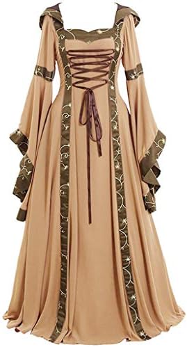 中世期風 洋装 Uネックワンピース Florrita ヨーロッパレトロ系 ロングドレス ベルスリーブ プリンセススカート お姫様 貴族風 お女王様 長袖 ウェストワンピース ステージ衣装 ドレス コートスタイル制服 コスプレ ヴィンテージ 洋服 演奏 舞台衣装 B07vxhmsr4 1 407