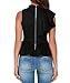 Shawhuwa Womens Sexy Asymmetric Ruffle Side Peplum Top Clubwear (X-Large, Black)