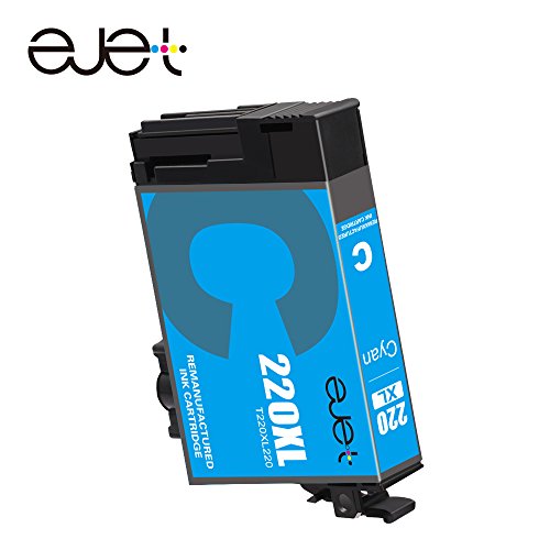 E-jet Remanufactured for Epson 125 Ink Cartridge Combo Pack use with epson NX420 NX125 NX127 NX230 NX530 NX625 Printer (4 Pack)