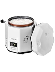 DCIGNA 1.2L Mini Rice Cooker, Electric Lunch Box, Travel Rice Cooker Small, Removable Non-stick Pot, Keep Warm Function, Suitable For 1-2 People - For Cooking Soup, Rice, Stews, Grains & Oatmeal (White)