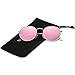 LKEYE Small Unisex Classic Vintage Round Mirror Lens Polarized Sunglasses LK1702 3447