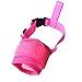 FUNPET Dog Muzzle Adjustable Biting Chewing Licking Barking Puppy Pet Soft Mesh Pink S