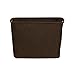 Household Essentials 601 Medium Shelf Basket with Wood Handles | Multi-Purpose Home Storage Bin | Brown Coffee Linen, Medium, Cocoa