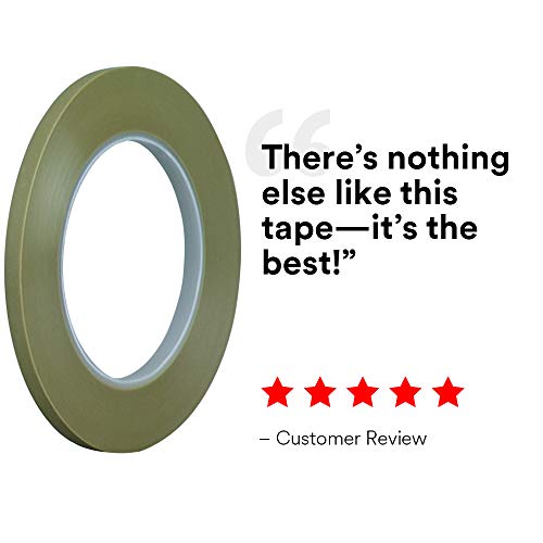 Scotch 218 Fine Line Premium Masking Tape, Green, 1/8 in x 60 yd x 4.7 mil - High Performance Thin Polypropylene Tape, 1 Pack
