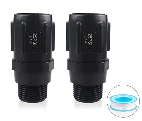 Pressure Regulator 25 PSI, 3/4" Female x 3/4" Male Hose Thread Low Flow Pressure Reducer Drip Irrigation