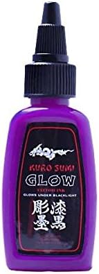 Kuro Sumi Glow Tattoo Ink - Purple 30ml / 1oz by Kuro Sumi