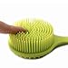 DNC Silicone Back Scrubber Soft Bath Body Brush for Shower with Long Handle (Green)