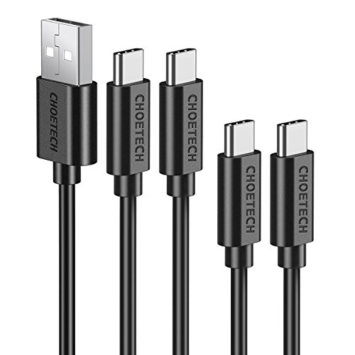 CHOETECH USB C Cable, USB Type C Cable (4-Pack, 2x3.3ft+2x6.6ft) USB C to USB A Charger Fast Charging Cord Compatible with Samsung Galaxy S9 S8 Note 9 Note 8,Nintendo Switch,LG G5,Nokia 8, More