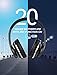 AUSDOM ANC10 Wireless Active Noise Cancelling Headphones, Bluetooth 5.0 Over Ear Headphones with Mic, Soft Foldable Earpads, Hi-Fi Deep Bass Headset for Travel Work TV PC Mobile Airplane-Black