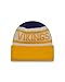 New Era NFL Minnesota Vikings Biggest Fan 2.0 Cuff Knit Beanie, One Size, Yellow