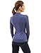 PattyBoutik Women Bolero Button Long Sleeve Blouse (Blue Medium)