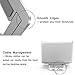 RAINBEAN Adjustable Laptop Stand, Foldable Lightweight Ventilated Laptop Riser Holder for Desk with Anti-Slip Design, Portable Bracket for Office Compatible for MacBook Pro/Air,Dell,Support up to 18″thumb 2