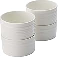 Portmeirion Sophie Conran White Ramekins | Set of 4 | 7 Oz Oven Safe Ramekins for Crème Brulee, Souffle, Custard | Made from Fine Porcelain | Dishwasher and Microwave Safe