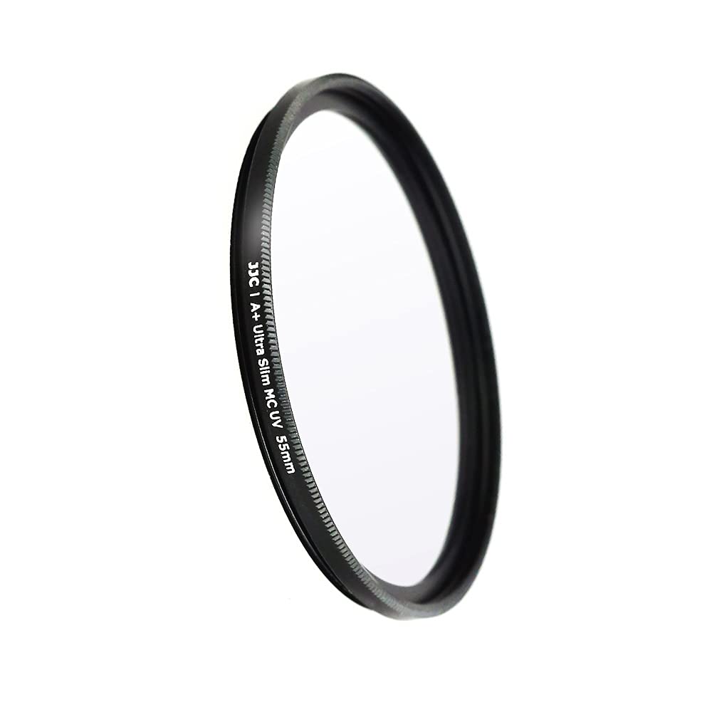 JJC 55mm UV Filter Ultra Slim Multi-Coated Ultraviolet Protection Lens Filter for Sony Nikon DSLR Lens with 55mm Thread