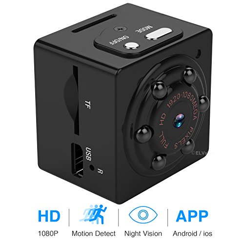 Mini Hidden Spy Camera 1080P Portable Spy Camcorder with Night Vision, Motion Detection, Indoor/Outdoor Use