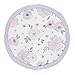 Sweet Jojo Designs Lavender Purple, Pink, Grey and White Shabby Chic Playmat Tummy Time Baby and Infant Play Mat for Watercolor Floral Collection - Rose Flower