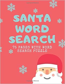 Santa Word Search: 75 Puzzle Pages for Christmas Time! Large 