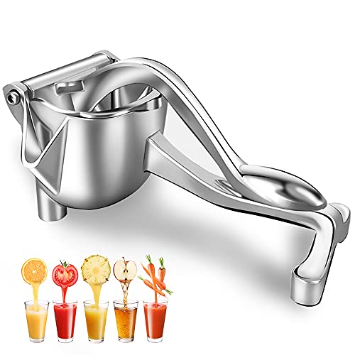 Manual Fruit Juicer Lemon Squeezer, Aluminium Alloy Hand Squeezer, Easy