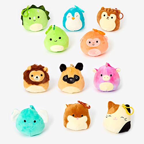 Squishmallow 3.5 Inch Super Soft Mochi Squishy Plush Keychain Clip Set