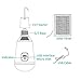 Solar Bulb, PRODELI Outdoor Indoor Portable LED Emergency Blub Hanging 7W E27 Base 12-LED 2600mAh Tent Light and Fan Rechargeable Battery Lantern Lamp for Camping Fishing Hiking Party with USB