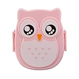 Orangesky Owl Lunch Box Food Container (Pink)