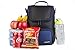 InsigniaX Crossbody Lunch Bag Cool Back to School Lunch Box/Cooler/for Adult Women Men Work Girls Boys with Shoulder Strap Water Bottle Holder H: 11.8