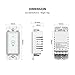 Smart Wi-Fi Light Switch In-Wall, Phone Remote Control Wireless Switch No Hub Required,Timing Function,Control Your Fixtures From Anywhere,Compatible with Alexa and Google Home,Overload Protection 15A