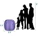 Stuffed Animal Bean Bag Storage Chair in Orchid - 2.5ft Large Fill & Chill Space Saving Toy Organizer for Children - For Blankets, Teddy Bears, Clothes & Bedding