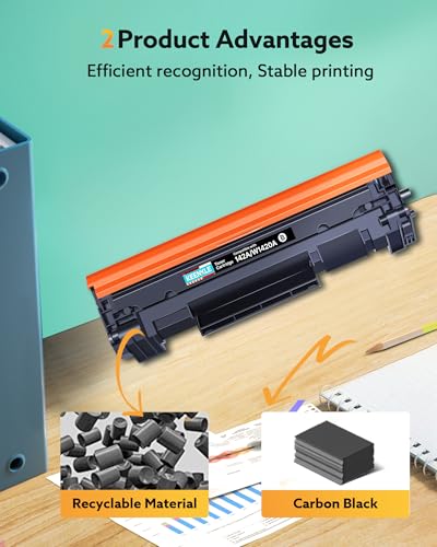 KEENKLE 142A Toner with Chip Compatible for HP 142A 142X W1420A W1420X for HP Laserjet M140w Toner for HP Laserjet Pro M110 M110w Laserjet Pro MFP M140w M140 M139 M139w (Black, 1-Pack)