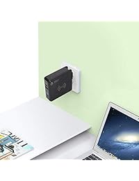 Gorilla Gadgets   Cargador de pared inalámbrico portátil de 8000 mAh, 10 W, QC3.0 PD 3A 18 W, tipo C, plegable, batería externa, compatible con iPhone X XR XS Max Galaxy S9 s9+ Note 9 8, etc.