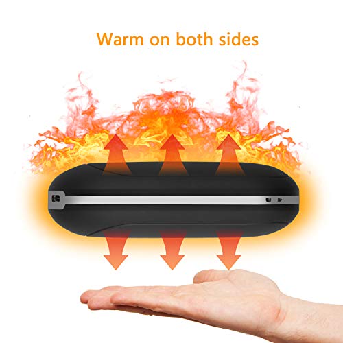 BSTPOWER Hand Warmers Reusable Rechargeable Hand Warmer 5200 mAh Power Bank USB Hand Warmer Electric Pocket Warmers for Skiing Golfing Climbing Hiking Women Men Winter Gift (Black)