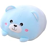 hitoshe Bear Plush Pillow, Soft Bear Stuffed Animal Toy Cylindrical Body Pillow Gifts for Kids, 33.5"
