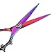 Hair Cutting Scissors/Thinning Shears kits Professional 6.5 inch Barber Salon Razor Edge Tools Set- Hairdresser Hair Styling,Trimming&Cutting-Japanese Stainless Steel haircut Shears (Rainbow)