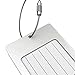 Luggage Tag Business Card Holder TUFFTAAG Single Travel ID Bag Tag - Silver