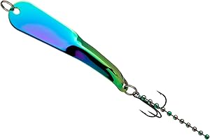 IRON DECOY Steely Fishing Lure Spoon, Casting, Trolling, Jigging, Ice, Lake, River, Stream, Freshwater, Trout, Bass, Walleye, Salmon, Crappie, Pike