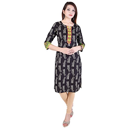 Vihaan impex indian kurti for women kurtas for women black kurti