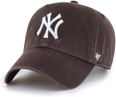 NY MLB本店購入レア正規品47 Brand Adjustableキャップ Amazon.com: '47 New York Yankees Adjustable Cap Clean Up MLB