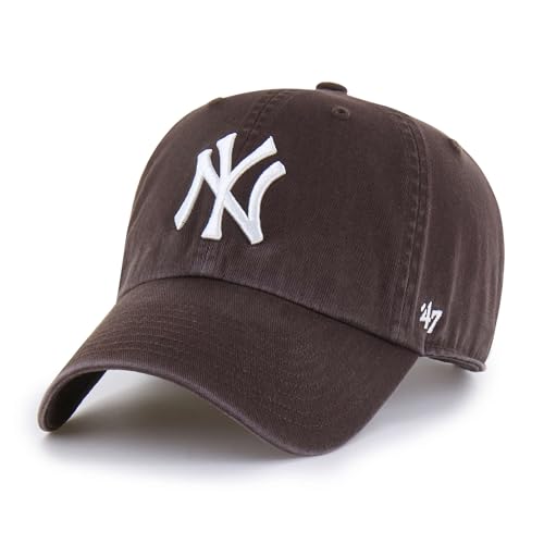 47 New York Yankees MLB Clean Up Braun Verstellbare Cap One-Size