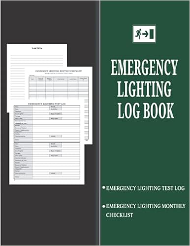 Emergency Lighting Log Book Emergency Lighting Test Log Book With Monthly Emergency Light Inspection Maintenance Checklist For Business Commercial Properties Workplace Schools More Publications Black Forest Books Amazon Emergency Lighting Log Book Emergency Lighting Test Log Book With Monthly Emergency Light Inspection Maintenance Checklist For Business Commercial Properties Workplace Schools More Publications Black Forest Books Amazon